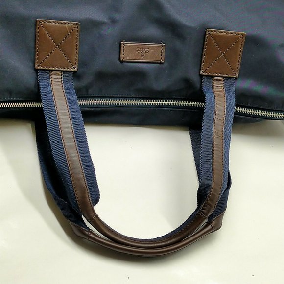 Gucci Boston Bag Navy Blue Nylon - Picture 4 of 9